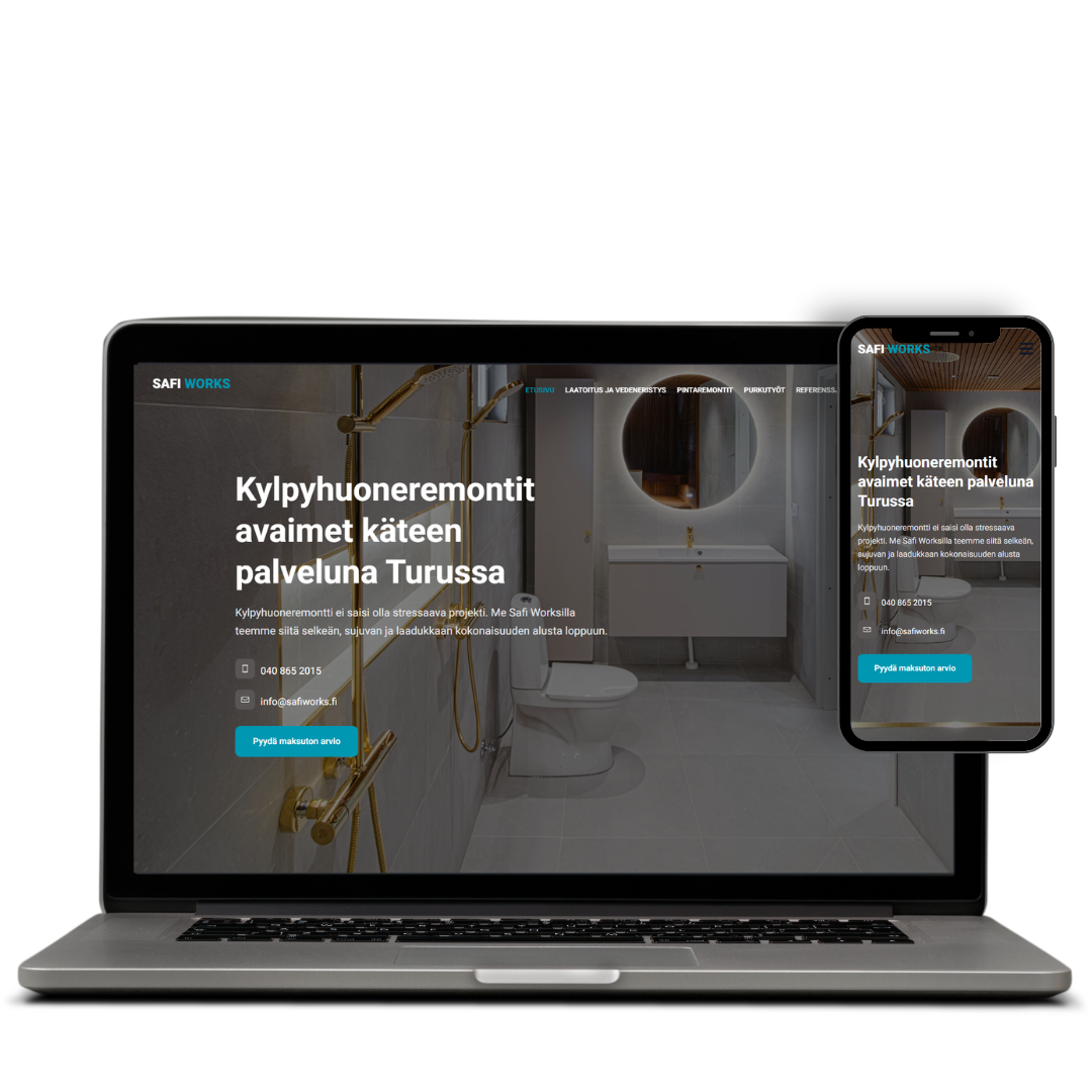 Safi Works Oy: verkkosivuston esittely
